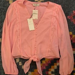 WAYF(Where are you from) Light Pink Blouse